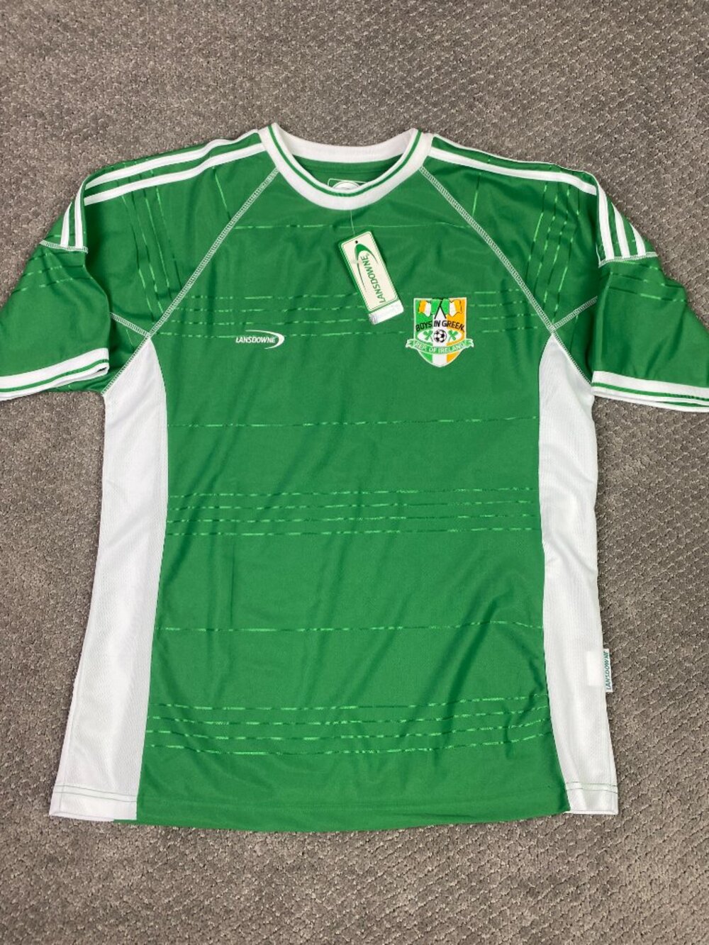 Republic or  Ireland Soccer Jersey Mens Large Lansdowne NEW NWT Football